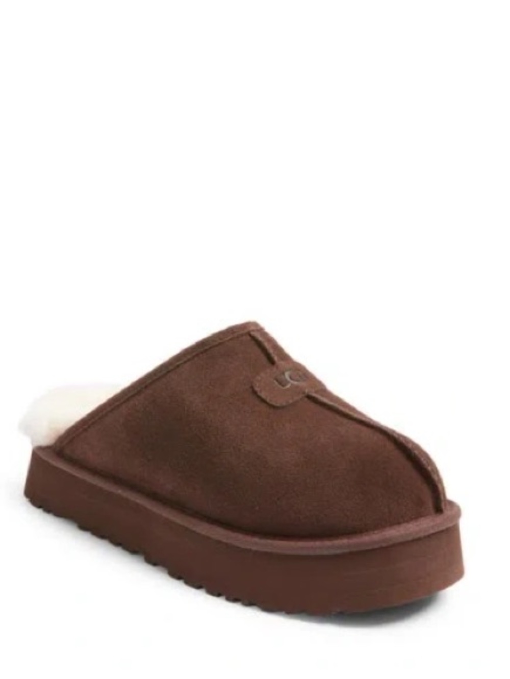 UGG Discoquette Slide Slipper In Burnt Cedar natural size 8